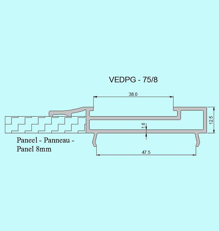 PlasTec, Données techniques | PlasTec Barre d'arrêt