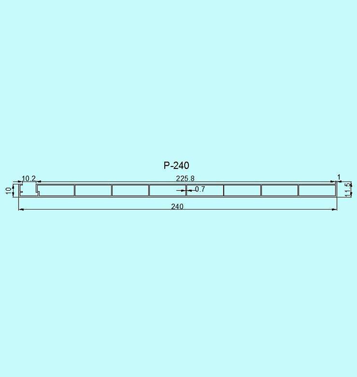 PlasTec, Données techniques | PlasTec Profilés de finition intérieur