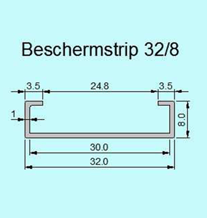 PlasTec standard Protection Strip 32/8