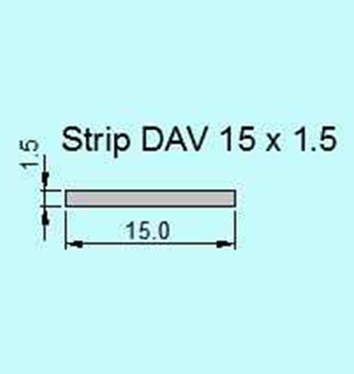 PlasTec standard Strip 15 x 1.5