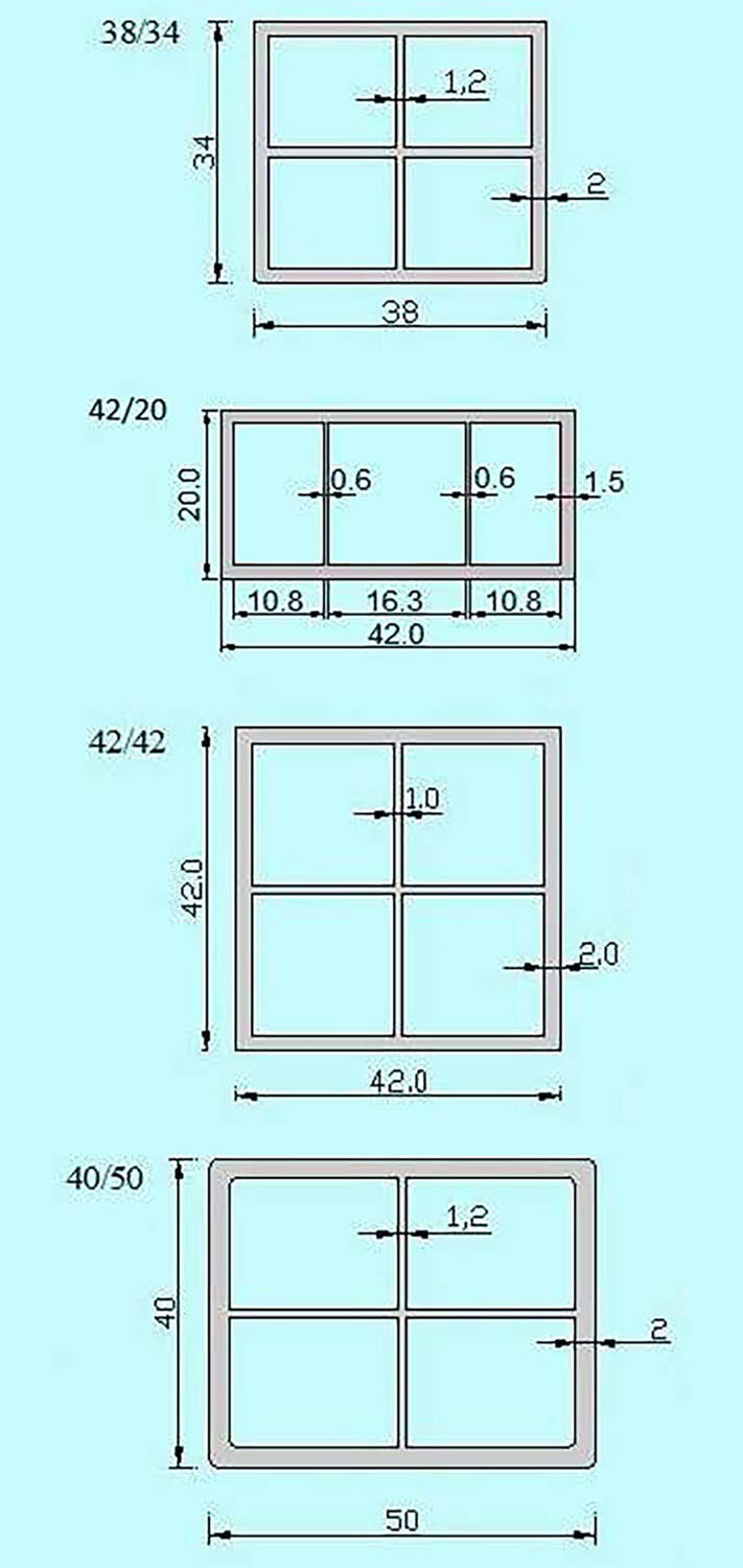 PlasTec standard Hollow Profiles 