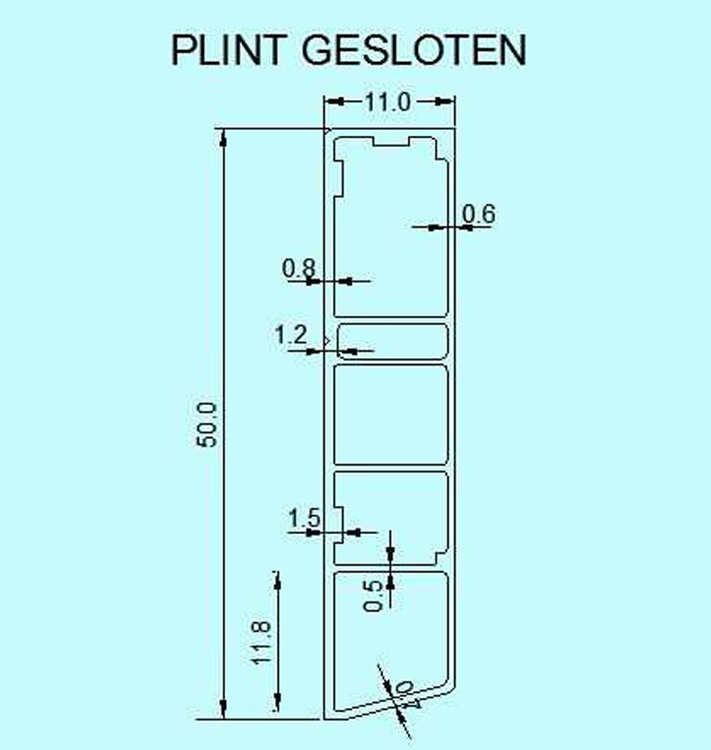 PlasTec, Données techniques | PlasTec Profilé de rénovation thermoplastique